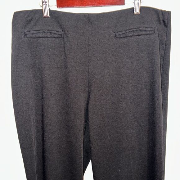 CATO 14/16W Black Knit Elastic Waist Pull On Dress Pants - Picture 3 of 11
